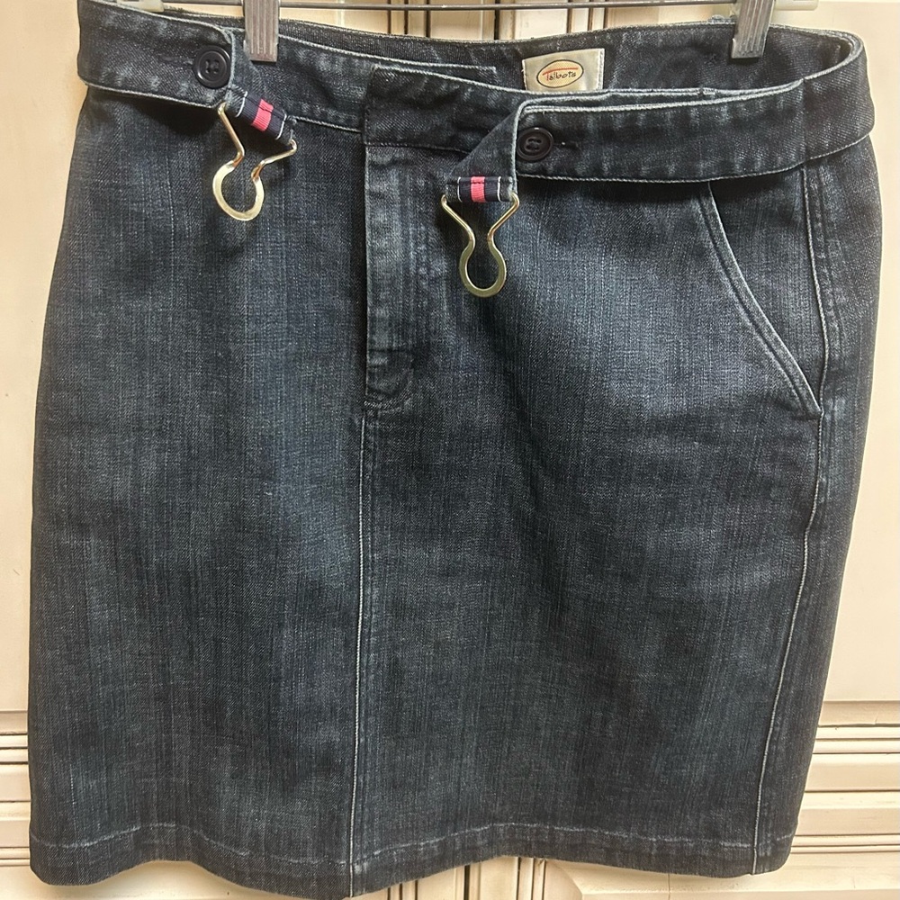 Talbots Jean skirt stretch size 10